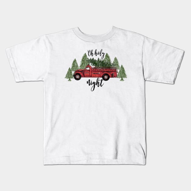 Oh Holy night Kids T-Shirt by LifeTime Design